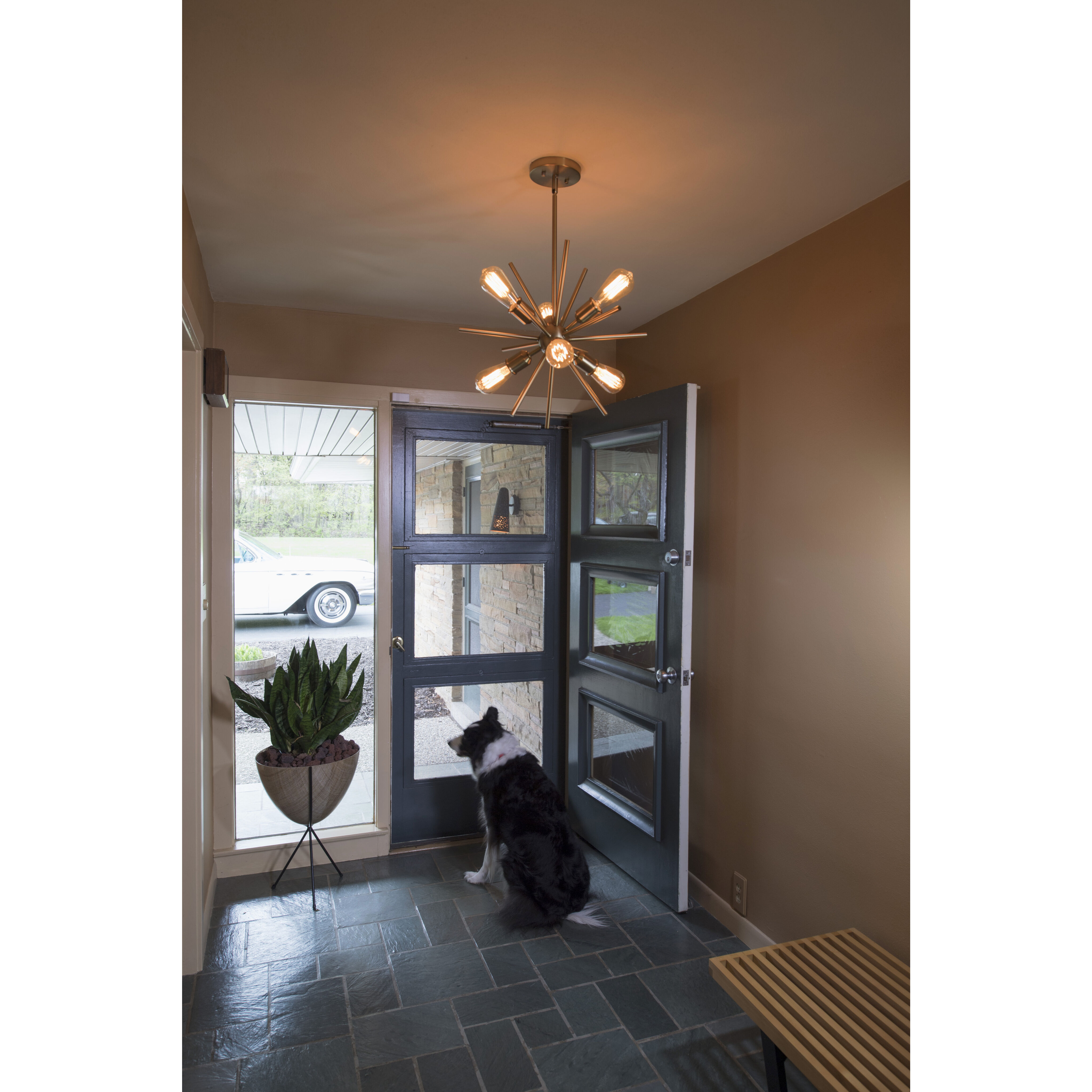 Estelle LED 19 inch Natural Brass Pendant Ceiling Light