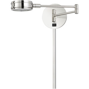 Villach 21 inch 5.00 watt Chrome Swing Arm Wall Lamp Wall Light