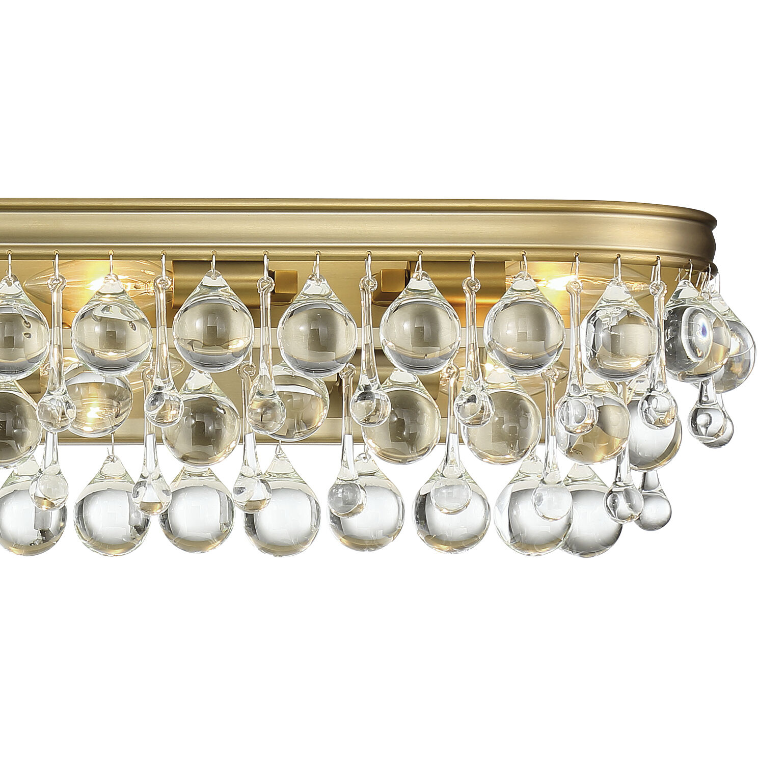 Calypso Bath Vanity Light Wall Light in Vibrant Gold