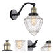 Franklin Restoration Bullet LED 7 inch Black Antique Brass Sconce Wall Light