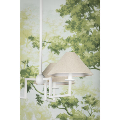 Gladwyne 3 Light 29.5 inch Textured White Chandelier Ceiling Light