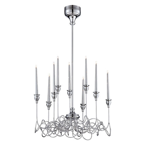 Candela 9 Light 23 inch Chrome Chandelier Ceiling Light