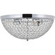 Taye 4 Light 18 inch Chrome Flush Mount Ceiling Light