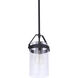 Franklin 1 Light 6 inch Midnight Outdoor Pendant