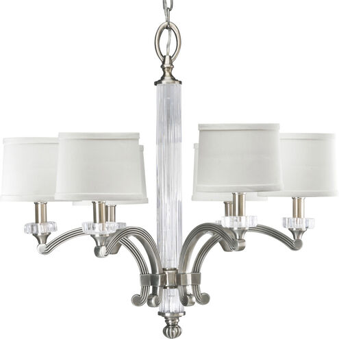Roxbury 6 Light 25 inch Classic Silver Chandelier Ceiling Light