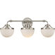 Meredith 3 Light 24 inch Satin Nickel Bathroom Vanity Light Wall Light