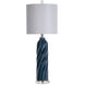 Bay St. Louis 35 inch 150.00 watt Turquoise Colored Body With Clear Acrylic Base Table Lamp Portable Light