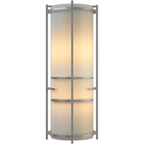 Extended Bars 2 Light 6.75 inch Vintage Platinum Sconce Wall Light in Ivory Art