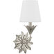 Broche 1 Light 8 inch Antique Silver Bath Vanity Light Wall Light