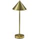 Ritchie 16 inch 2.00 watt Antique Brass LED Cordless Table Lamp Portable Light