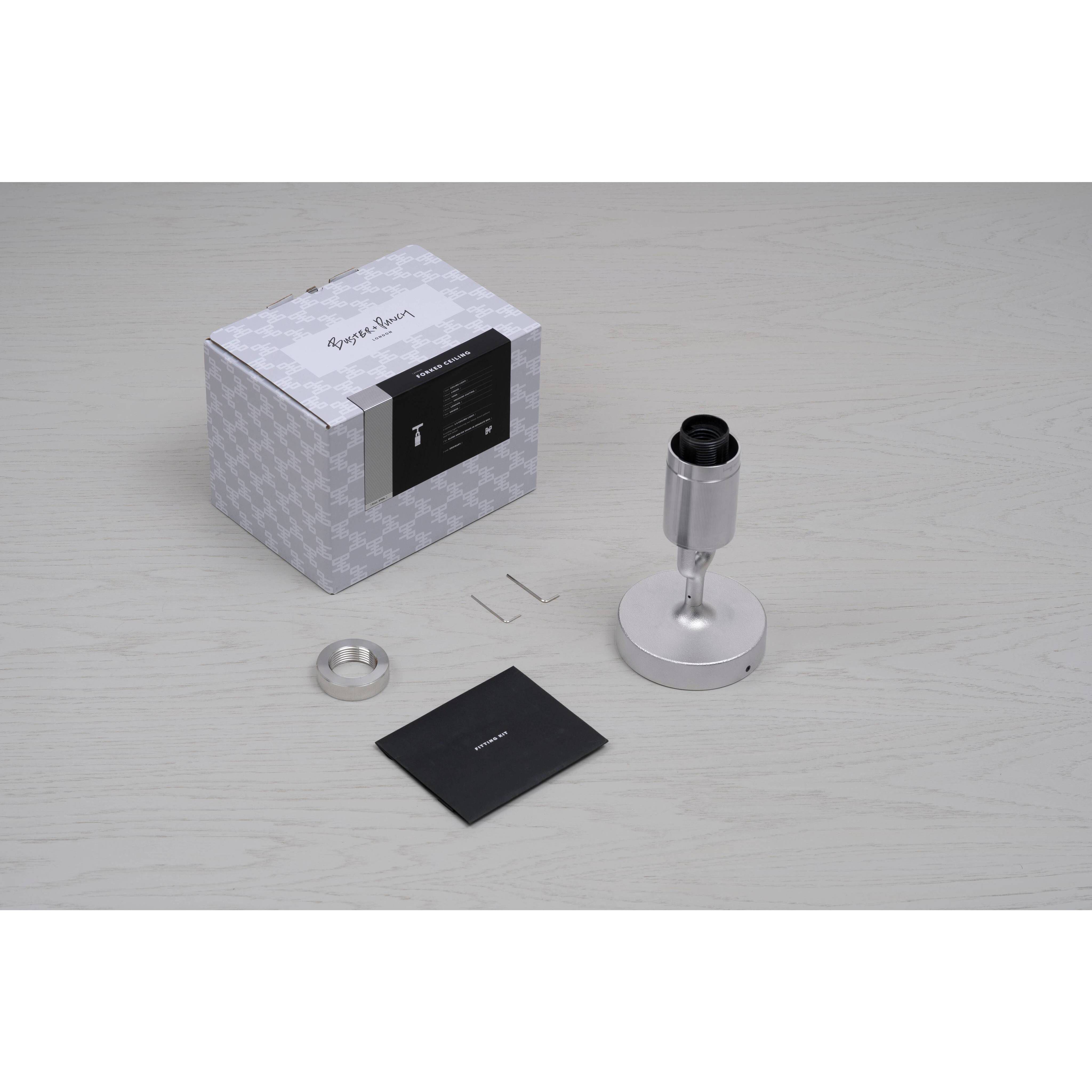 Forked LED 9.84 inch Brass Flush Mount Ceiling Light