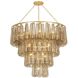 Milos 19 Light 45.5 inch Vintage Gold Leaf Chandelier Ceiling Light