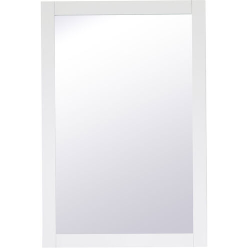 Aqua 36 X 24 inch White Wall Mirror