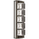 Tessera LED 5.1 inch Flat Bronze with Salt White Sconce Wall Light