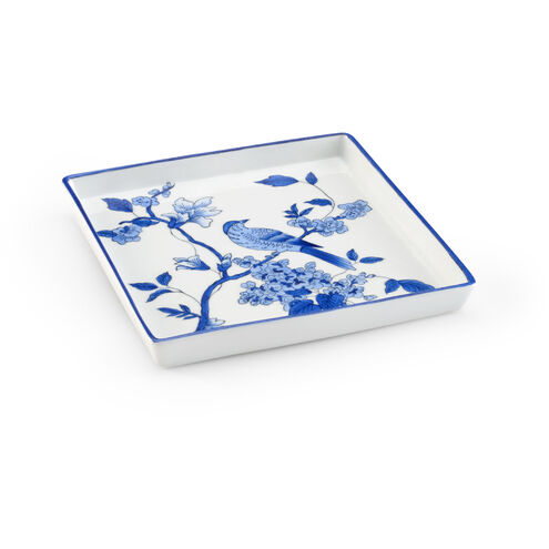 Chelsea House Blue/White Glaze Tray, Large