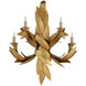 Apollo 4 Light 24 inch Contemporary Gold Leaf Wall Sconce Wall Light