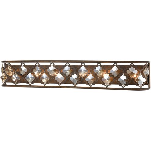 Armand 6 Light 39 inch Weathered Bronze Vanity Light Wall Light