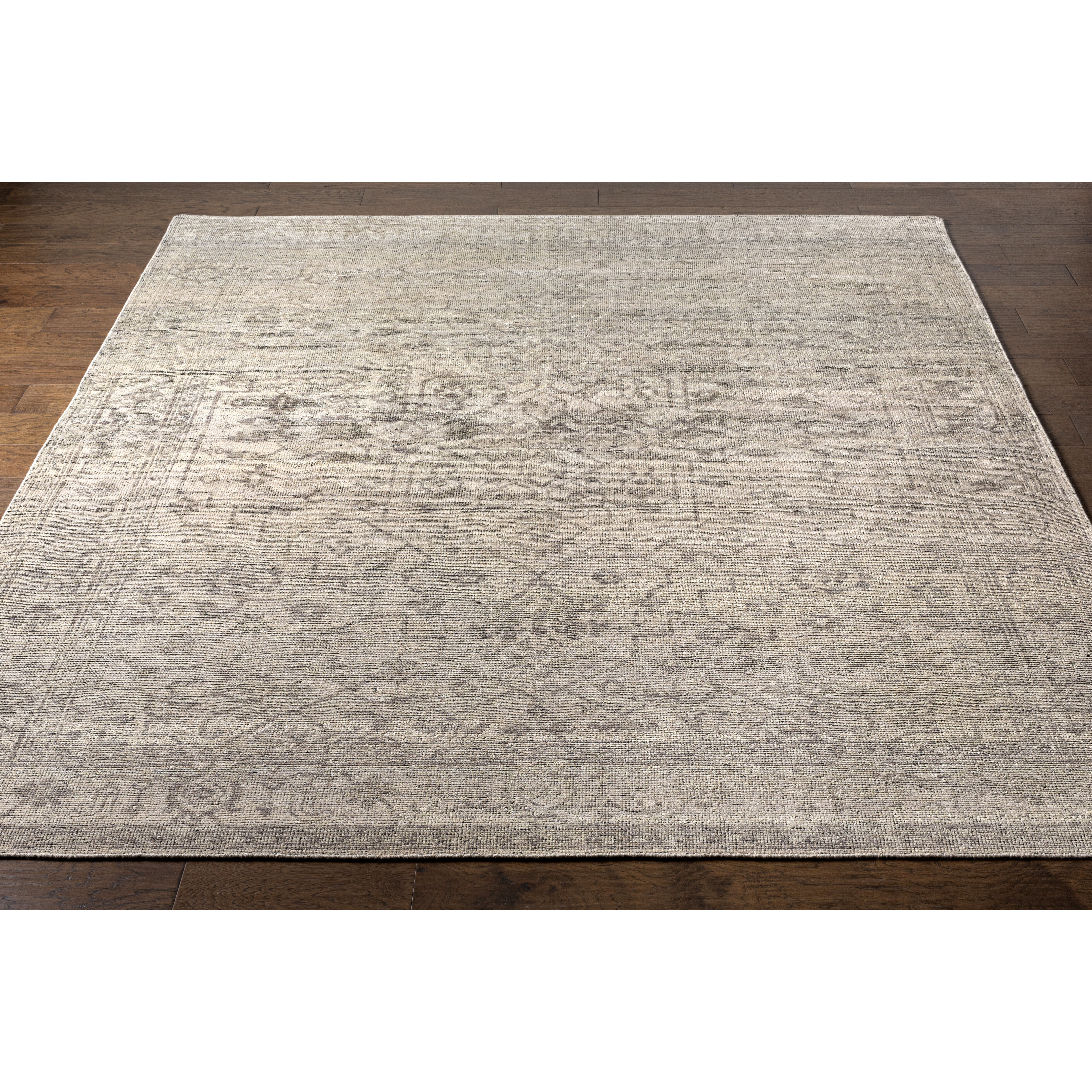 Smyrna 36 X 24 inch Charcoal Rug in 2 x 3, Rectangle