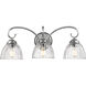 Audra 3 Light 9.50 inch Bathroom Vanity Light