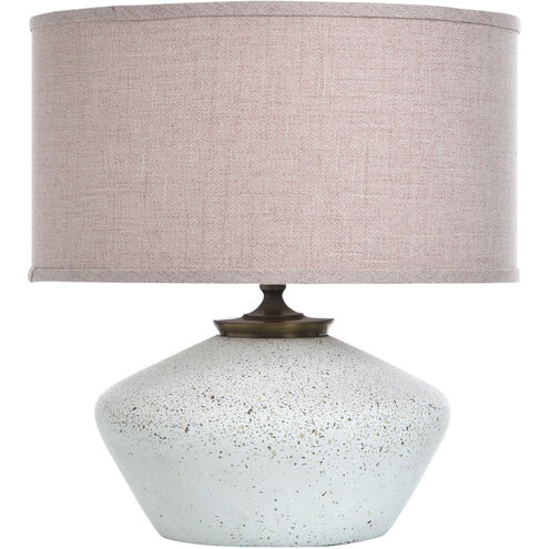 Gwendolyn 18 inch 100 watt White and Gold Table Lamp Portable Light