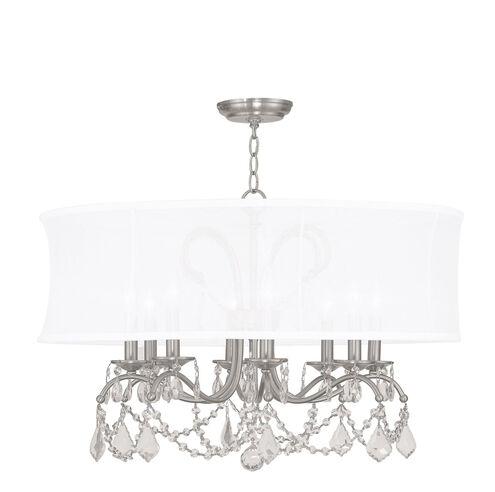 Newcastle 8 Light 28 inch Brushed Nickel Chandelier Ceiling Light