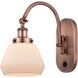 Franklin Restoration Fulton 1 Light 7 inch Antique Copper Sconce Wall Light