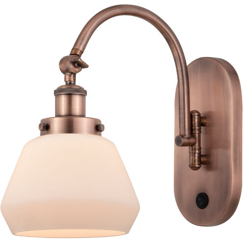 Franklin Restoration Fulton 1 Light 7 inch Antique Copper Sconce Wall Light