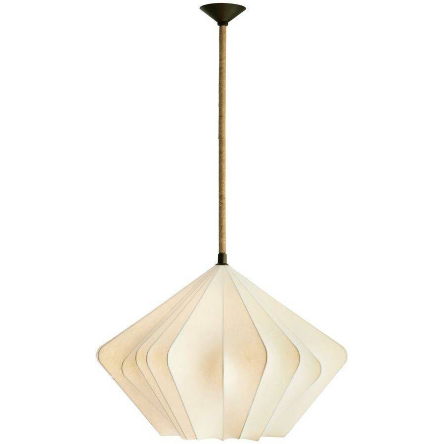 Fazekas 1 Light 26 inch English Bronze and Natural Rope Pendant Ceiling Light