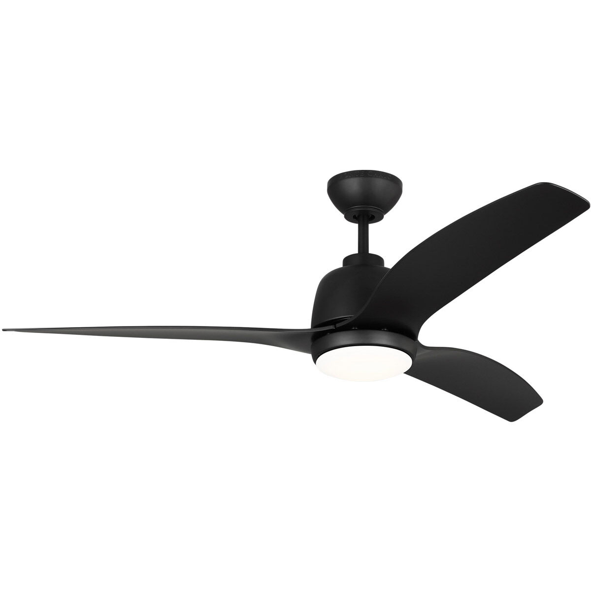 Avila 52 inch Midnight Black Indoor/Outdoor Ceiling Fan, Coastal