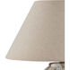 Latte 16.5 inch 60 watt Beige/Off-White Table Lamp Portable Light