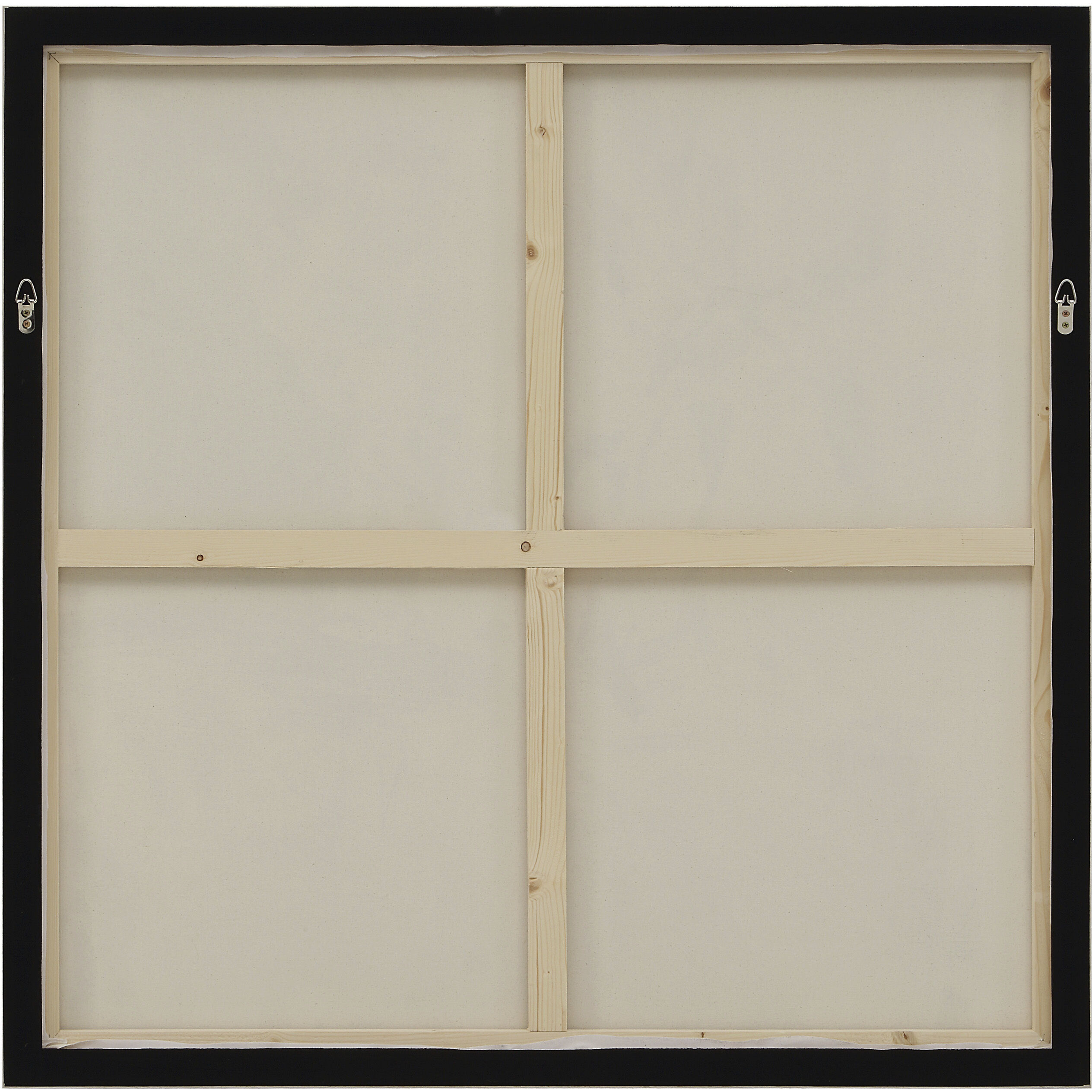 Sagea Multicolor and Walnut Canvas Art