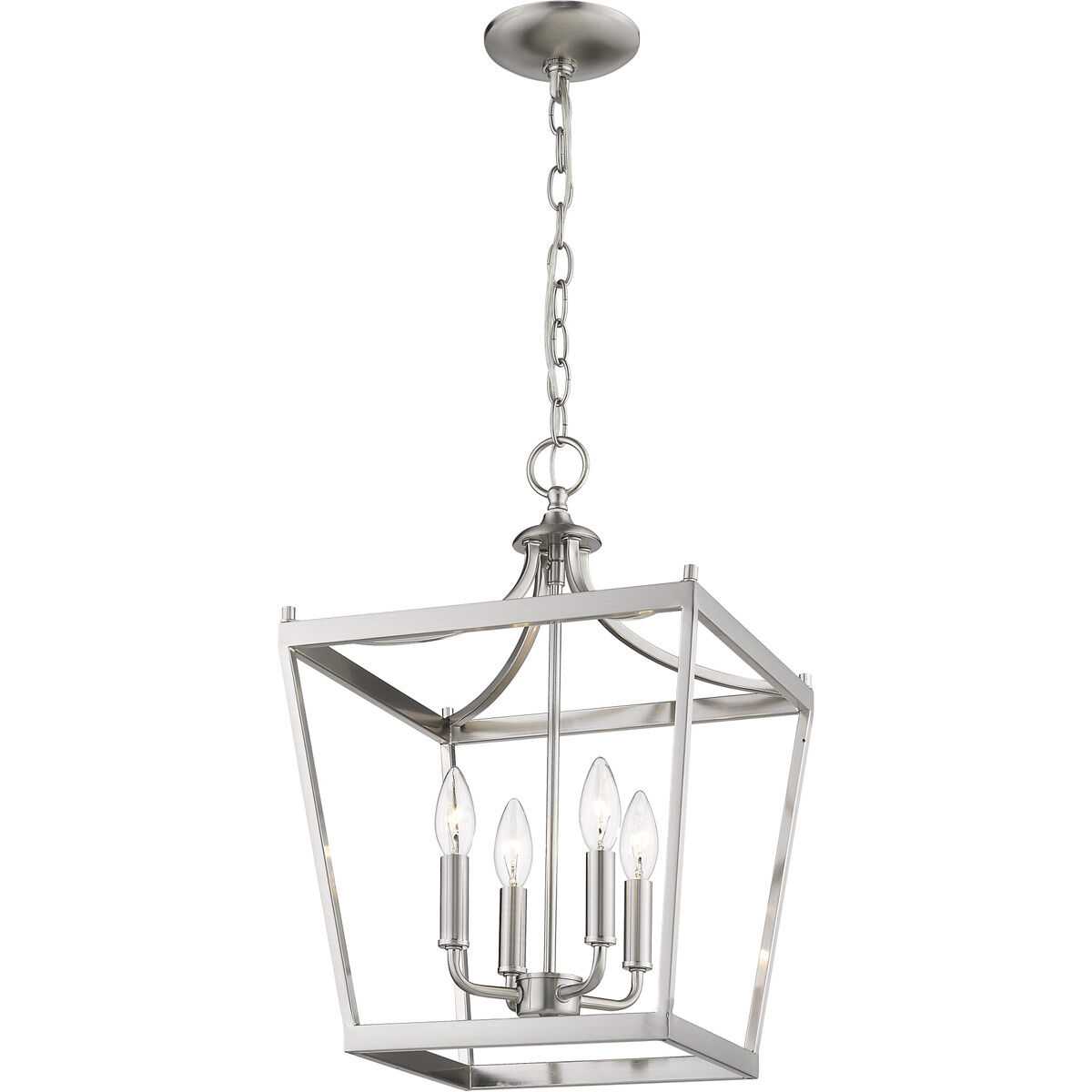 Kennedy 4 Light 13 inch Satin Nickel Chandelier Ceiling Light