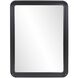 Joelle 40 X 30 inch Matte Black Mirror