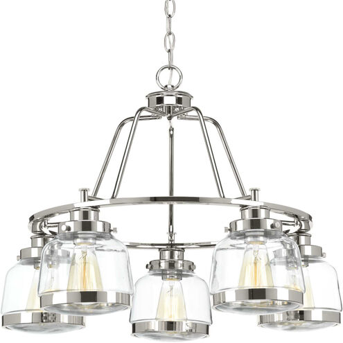 Judson 5 Light 26 inch Polished Nickel Chandelier Ceiling Light