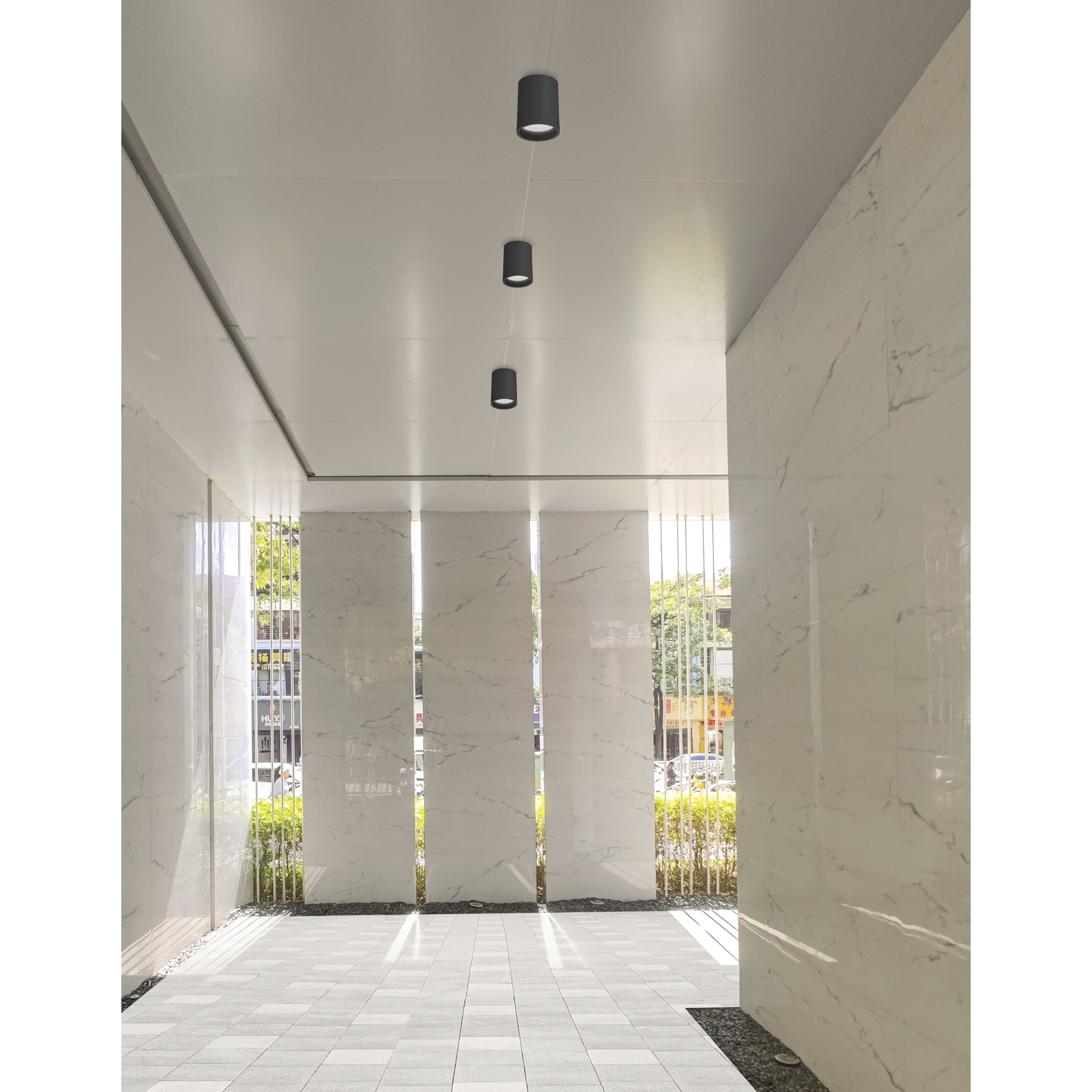 Echo LED 5.25 inch Matte Black Flush Mount Ceiling Light