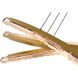 Saber 50 inch Brass Chandelier Ceiling Light