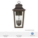 Spring Cove 3 Light 16.5 inch Matte Bronze Outdoor Wall Lantern, Large