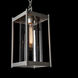 Cela 1 Light 8 inch Coastal Burnished Steel Outdoor Lantern in Clear, Large