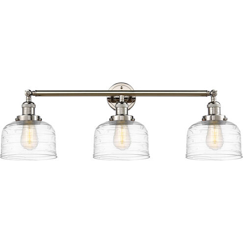 Franklin Restoration Bell 3 Light 32 inch Polished Nickel Bath Vanity Light Wall Light