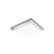 Metro LED 18 inch Brushed Nickel Flush Mount Ceiling Light in 18in