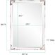 Elsie 39 X 27 inch Clear Acrylic with Stainless Steel Accents Wall Mirror