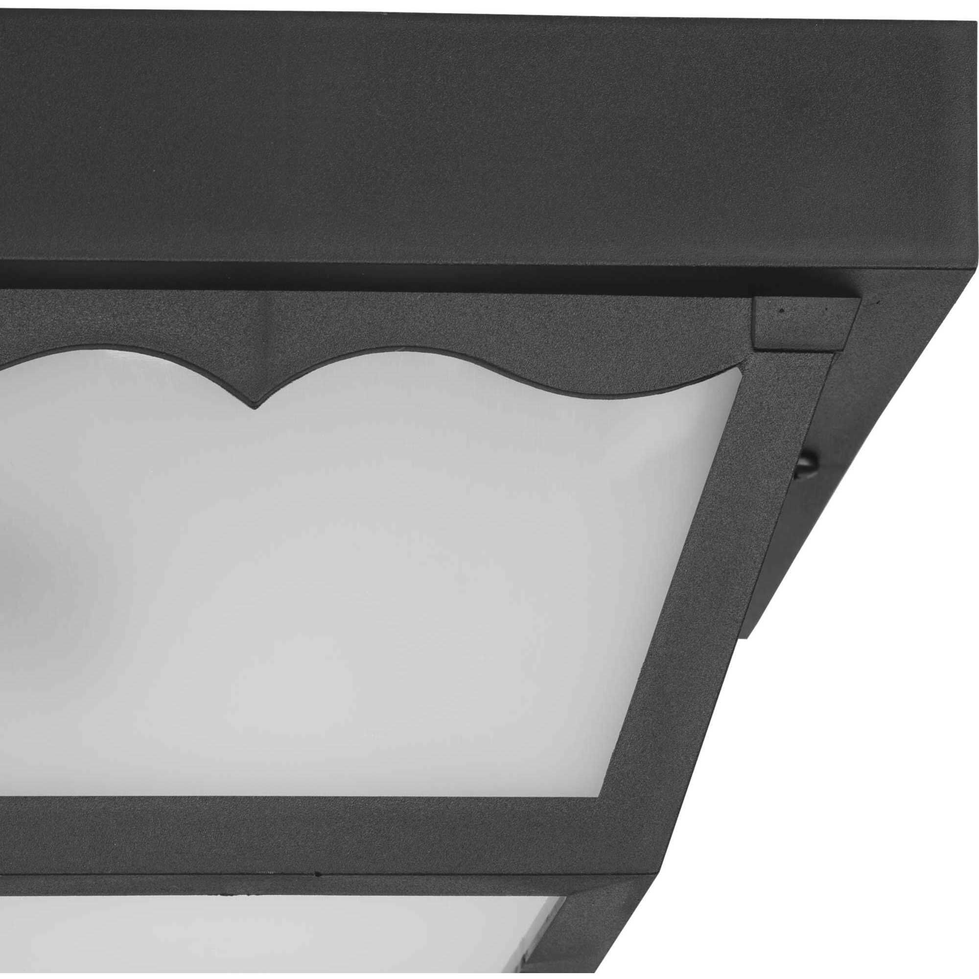 Ceiling Mount 1 Light 8.25 inch Textured Black Outdoor Flush Mount