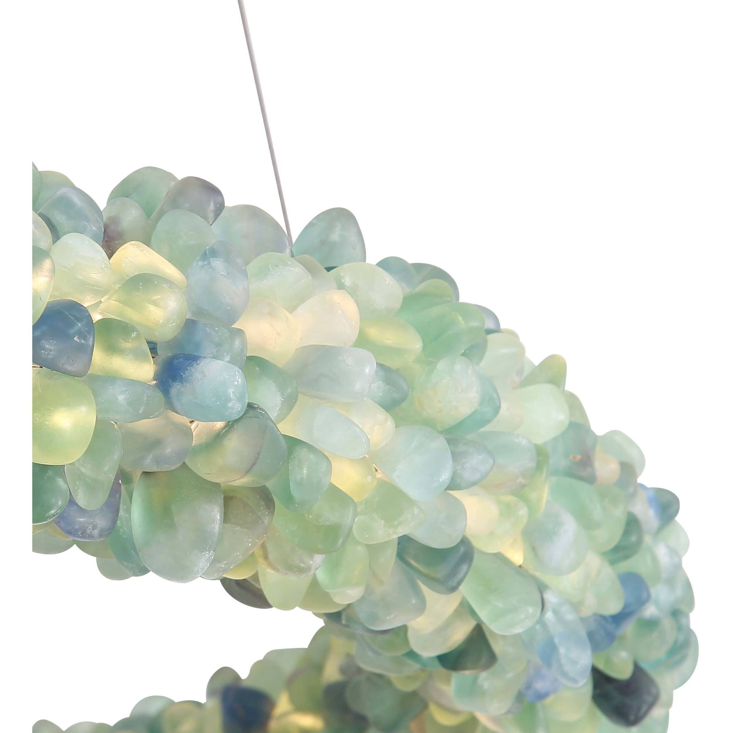 Ziva Corallo LED 29.5 inch Turquoise Chandelier Ceiling Light