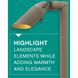 Hardy Island 12v 4.00 watt Matte Bronze Landscape Spot Light and Stem