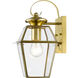Westover 1 Light 13 inch Polished Brass Outdoor Wall Lantern