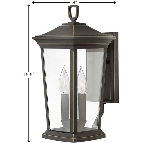 Bromley Outdoor Wall Mount Lantern in Oil Rubbed Bronze, Non-LED, Small