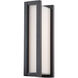 Axel LED 10.88 inch Black Outdoor Wall Light, dweLED