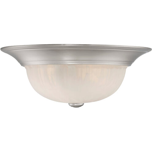 Stella 2 Light 13 inch Satin Nickel Flush Mount Ceiling Light