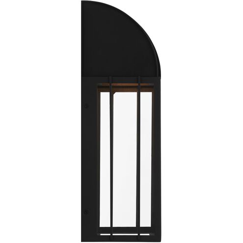 Veronica LED 18.13 inch Textured Black Outdoor Wall Lantern