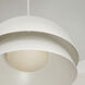 Jensen 1 Light 25.25 inch Matte White Pendant Ceiling Light